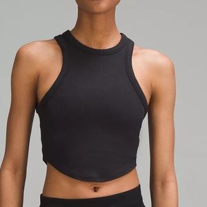Lululemon Black Cropped Tank Top